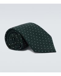 dunhill - Corbata De Seda Con Lunares - Lyst