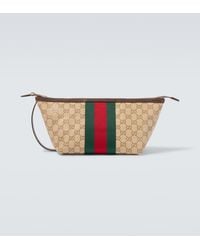 Gucci - Essence Classic Gg Canvas Toiletry Bag - Lyst