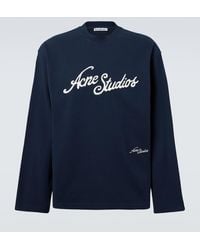 Acne Studios - Longsleeve Aus Baumwoll-Jersey - Lyst