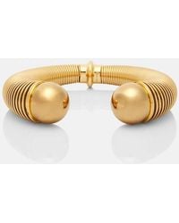 Alaïa - Spiral Embellished Bracelet - Lyst