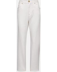 Balmain - High-Rise Straight Jeans - Lyst