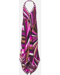 Emilio Pucci - Iride Silk Twill Maxi Dress - Lyst