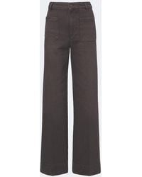 Victoria Beckham - Alina Wide-Leg Jeans - Lyst