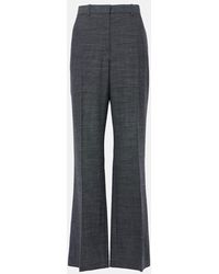 The Row - Pantalones Rectos Gandal De Sarga De Lana Virgen - Lyst