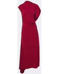 Veronica Beard - Brett Asymmetric Crepe Maxi Dress - Lyst