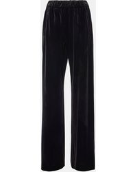 Dolce & Gabbana - Pantalon ample en velours a taille haute - Lyst