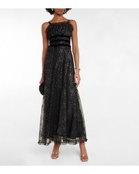 Rodarte Embellished Tulle Gown - Black