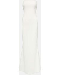Safiyaa - Bridal Strapless Crepe Gown - Lyst