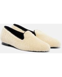 TOTEME - Shearling Loafers - Lyst