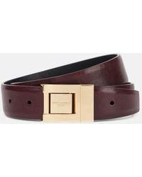 Saint Laurent - La 76 Leather Belt - Lyst