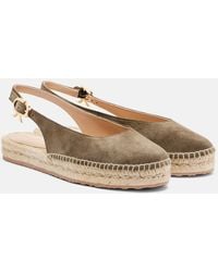 Gianvito Rossi - Paz Suede Slingback Espadrilles - Lyst