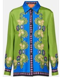 La DoubleJ - Boy Printed Silk Shirt - Lyst