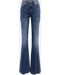 Alexander McQueen - High-rise Flared Jeans - Lyst