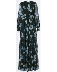 Erdem - Floral Silk Voile Gown - Lyst