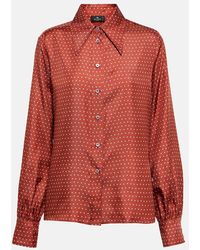 Etro - Polka-dot Silk Shirt - Lyst