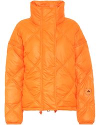 adidas By Stella McCartney Chaqueta acolchada convertible - Naranja