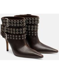Mach & Mach - Ankle Boots Buckle Belt 95 Aus Leder - Lyst