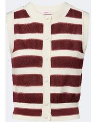 Eres - Divergent Striped Cotton-Blend Top - Lyst