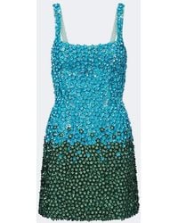La Fuori - Embellished Floral Silk Minidress - Lyst