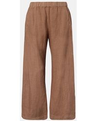 Velvet - Gerade Hose Lola Aus Leinen - Lyst