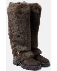Gianvito Rossi - Botas De Nieve Maverick De Ante Y Borrego - Lyst