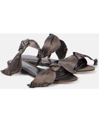 The Row - Vika Satin Sandals - Lyst
