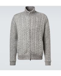 Herno - Cable-Knit Wool Jacket - Lyst