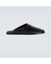 Fear Of God - Croc-Effect Leather Mules - Lyst