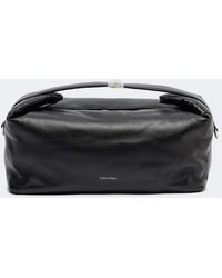 Calvin Klein - Andy Large Leather Top-Handle Bag - Lyst