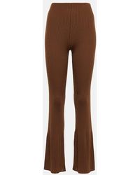 Wolford - High-rise Flared Virgin Wool Pants - Lyst
