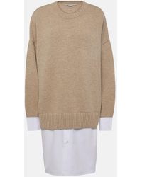 Stella McCartney - Layered Virgin Wool Sweater - Lyst