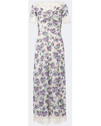Rabanne - Floral Lace Maxi Dress - Lyst