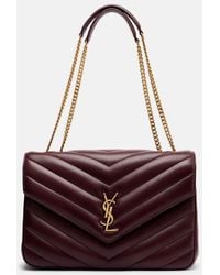 Saint Laurent - Loulou Large Leather Shoulder Bag - Lyst
