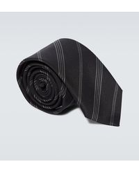 Saint Laurent - Krawatte aus Seiden-Jacquard - Lyst