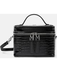 Max Mara - Vanity Small Croc-effect Leather Crossbody Bag - Lyst