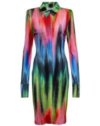 The Attico - Elton Printed Shirt Dress - Lyst