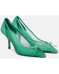 Jacquemus - Tourni 80 Leather-Trimmed Mesh Pumps - Lyst