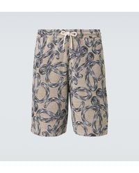Loewe - Paula's Ibiza Cotton-Blend Terry Bermuda Shorts - Lyst