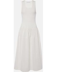 Proenza Schouler - Label Malia Cotton Poplin Midi Dress - Lyst