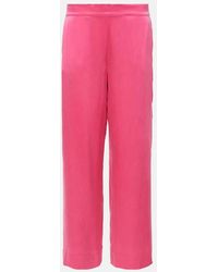Asceno - Pantaloni pigiama London in seta - Lyst