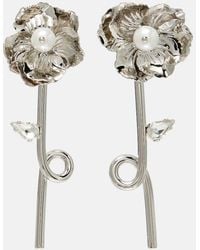 Simone Rocha - Ohrringe Mit Kristallen Und Zierperlen - Lyst