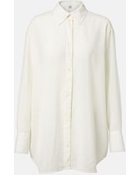 TOTEME - Sheer Wool Shirt - Lyst