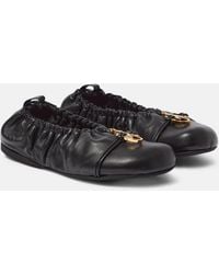 JW Anderson - Anchor Leather Ballet Flats - Lyst