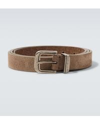 Brunello Cucinelli - Suede Belt - Lyst