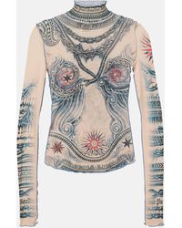 Jean Paul Gaultier - Top Tattoo Collection imprime - Lyst