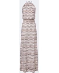Melissa Odabash - Charlotte Chevron Knitted Maxi Dress - Lyst