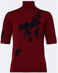 Erdem - Floral Jacquard Turtleneck Sweater - Lyst