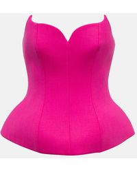GIUSEPPE DI MORABITO - Wool-Blend Bustier - Lyst