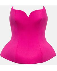 GIUSEPPE DI MORABITO - Wool-blend Bustier - Lyst