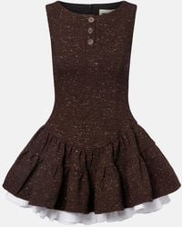 ShuShu/Tong - Knitted Wool-Blend Minidress - Lyst